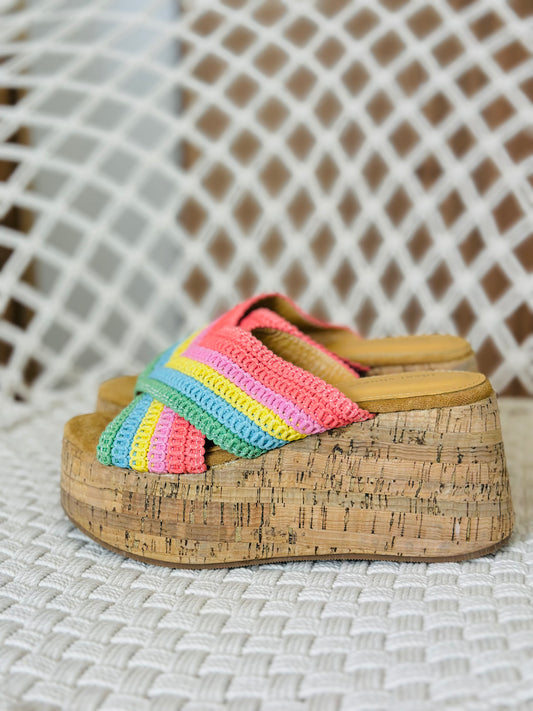 Sandales « ARIANA arc en ciel » multicolore