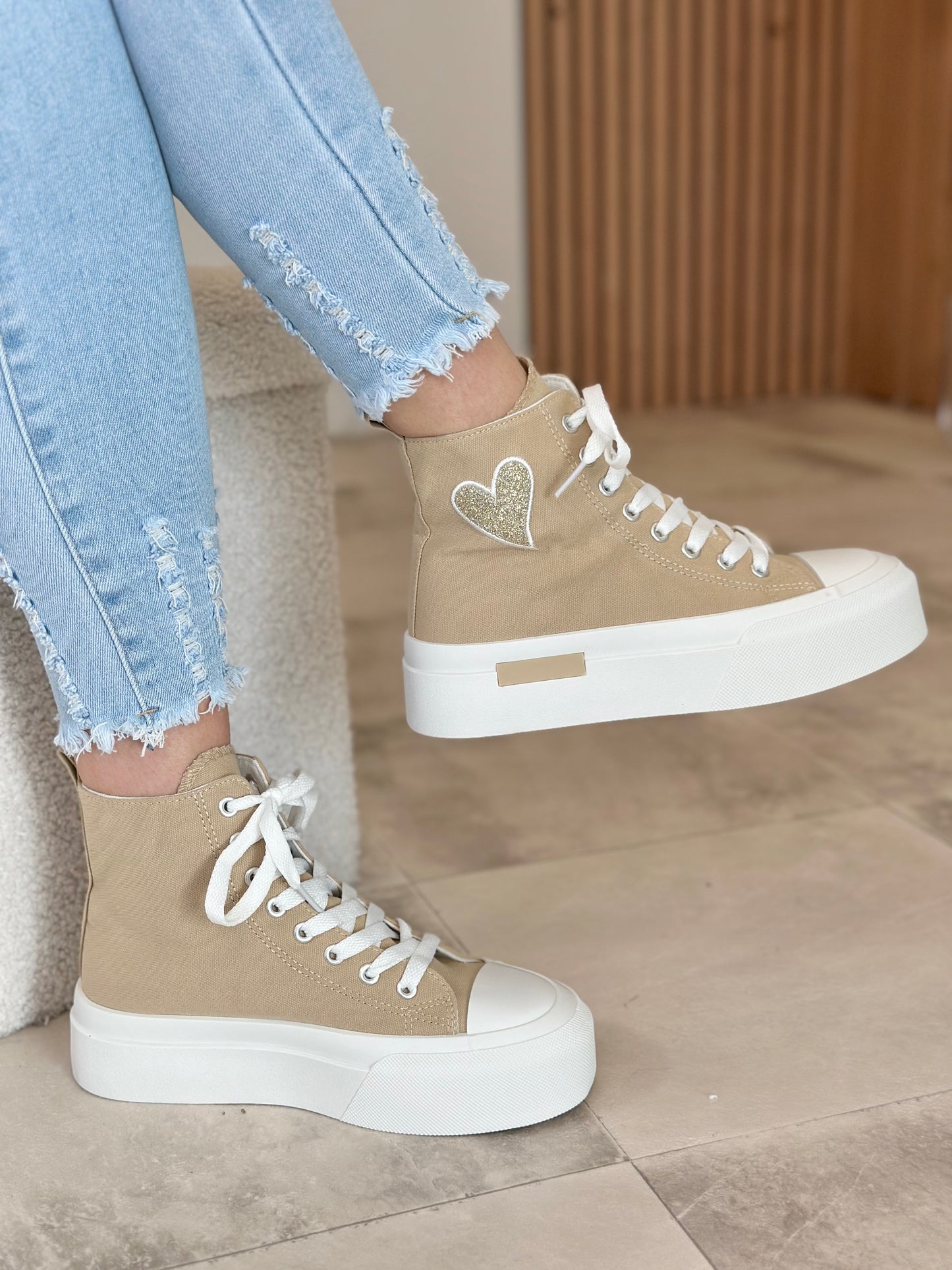 SNEAKERS « Livia » BEIGE