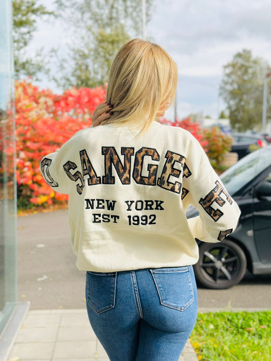 Pull "LOS ANGELES" BEIGE