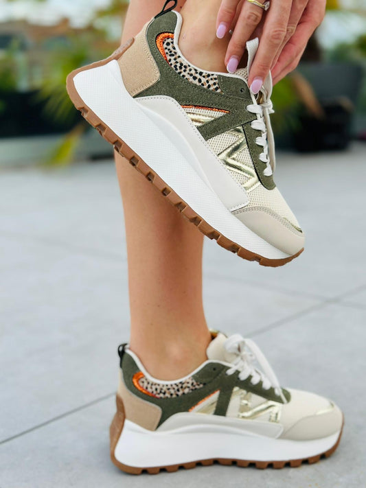 Sneakers "NEW TENDANCE"KAKI