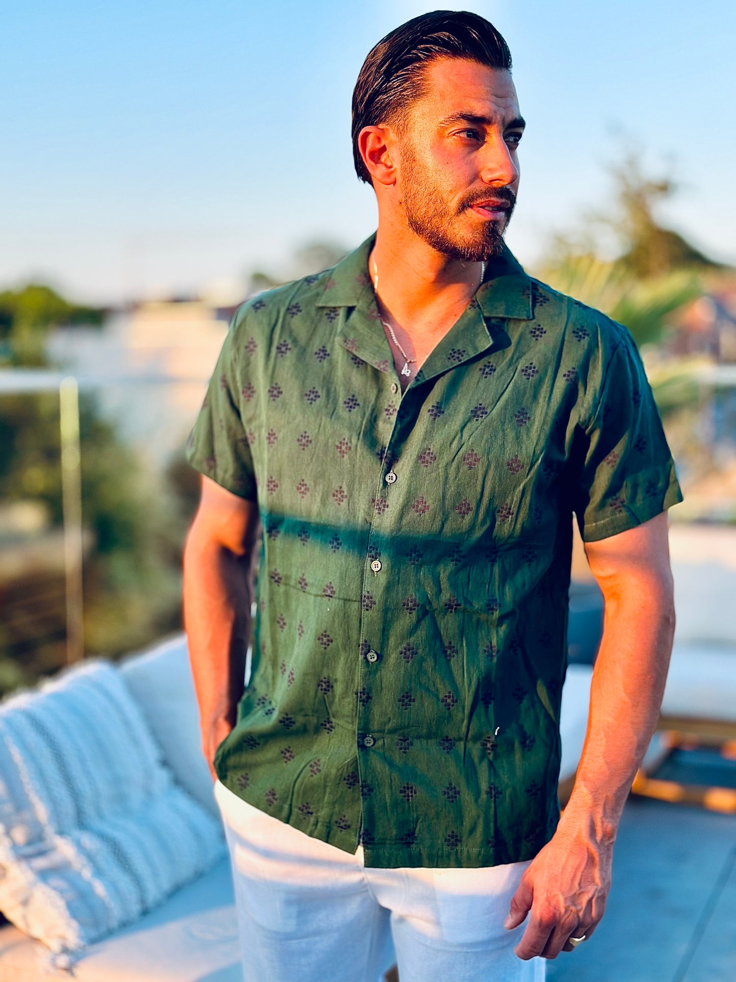 CHEMISE LINO VERTE