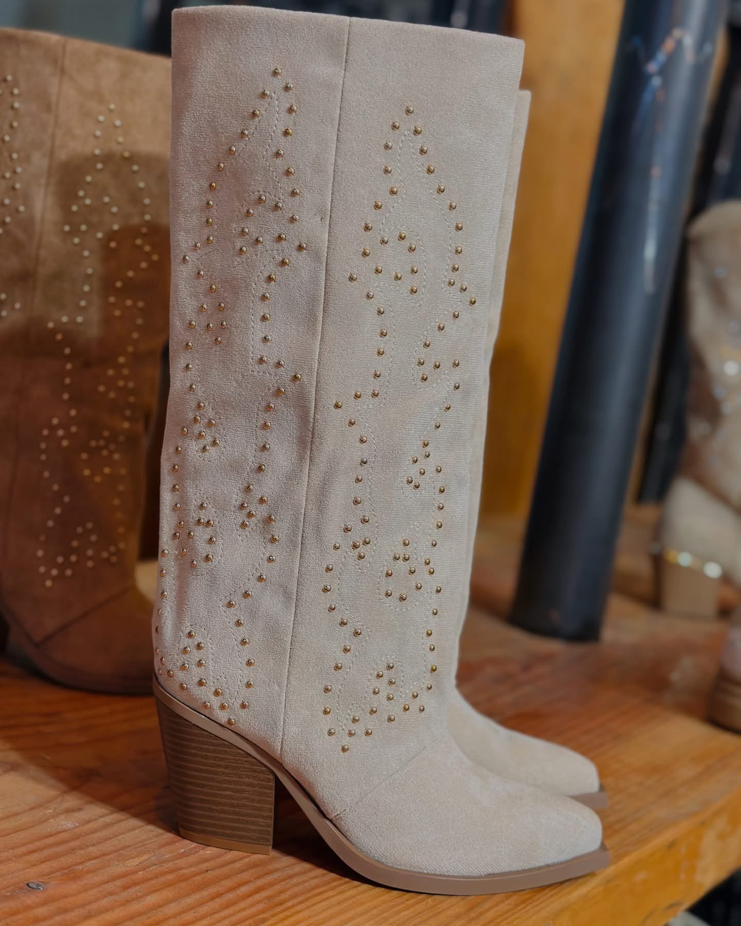 Bottes Santiag "Sandy"beige