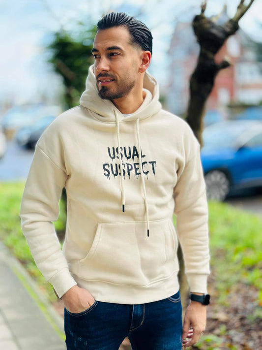 Sweat "SUSPECT" beige