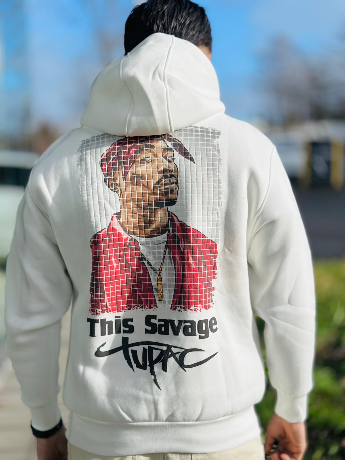 SWEAT TUPAC BLANC