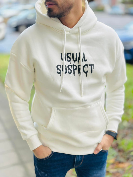 Sweat "SUSPECT" blanc