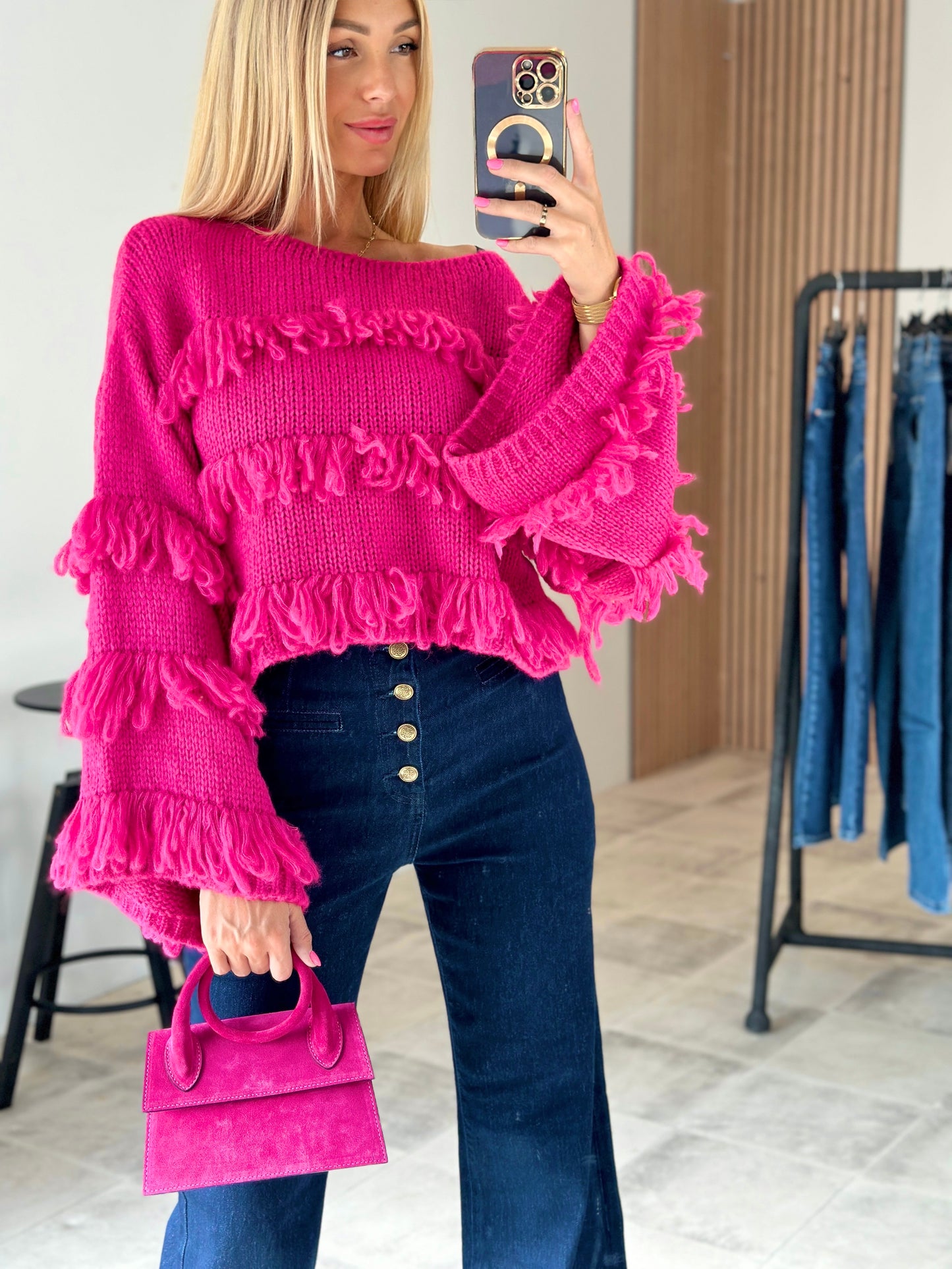 PULL FUCHSIA FRANGE