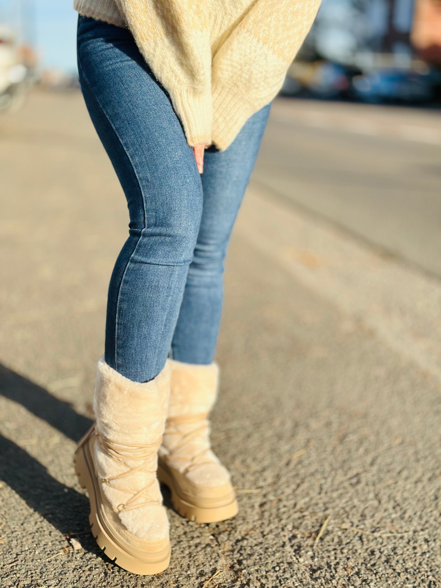 Boots « FANNY » BEIGE