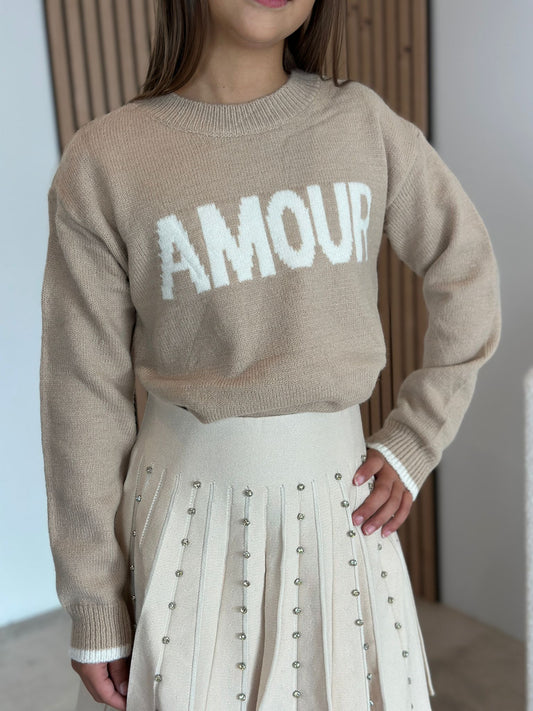 PULL AMOUR TAUPE