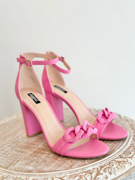 SANDALES TALON ROSE